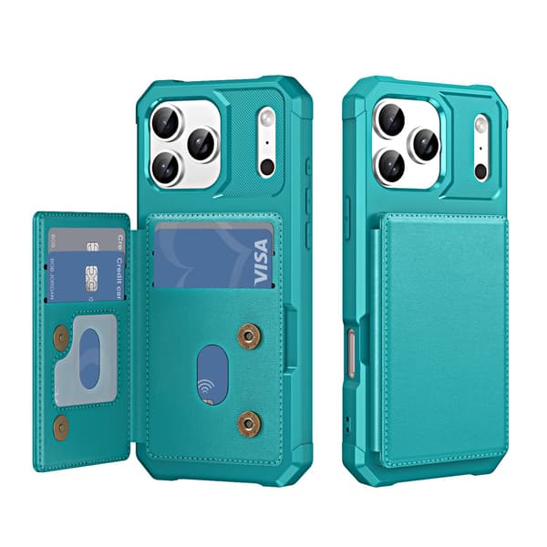 iPhone 17 Pro Skal med Kortfack & Stötskydd