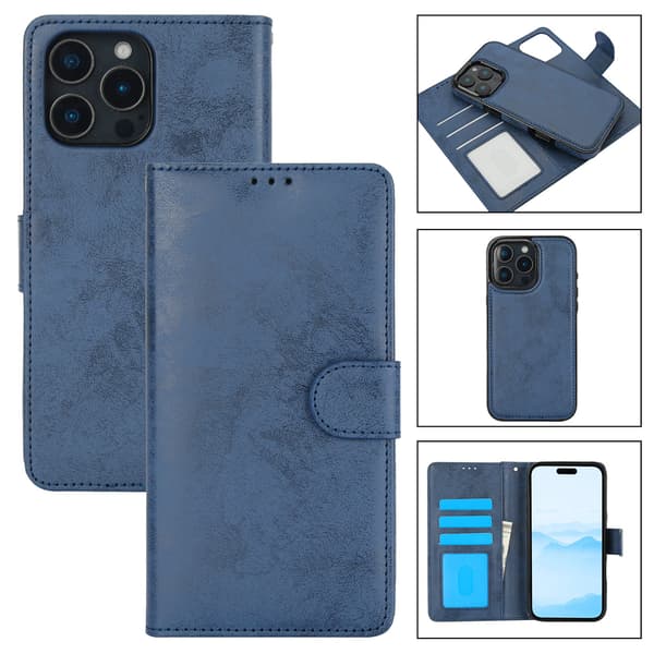 Plånboksfodral i Smart design med 3 kortfack för iPhone 16 Pro