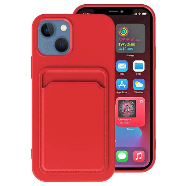 Silikonskal med Kortfack iPhone 15
