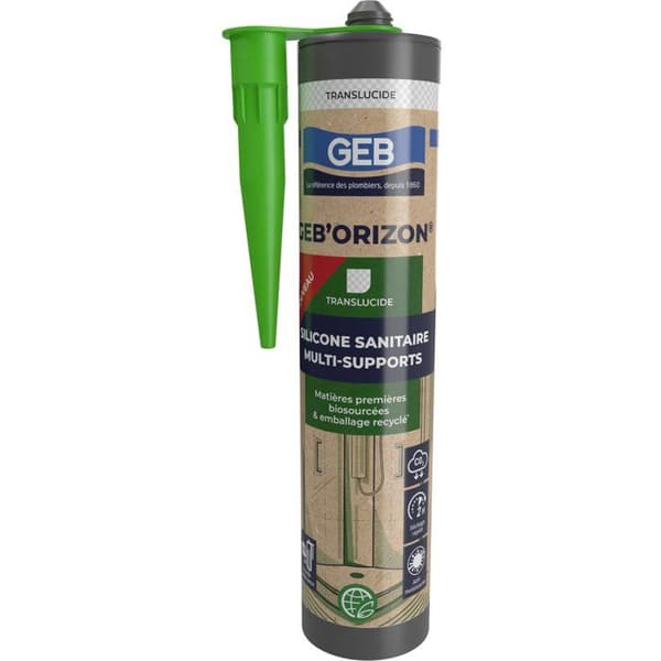 GEB Geb'Orizon Multi-Support Sanitary Silicone - Translucent - 310 ml