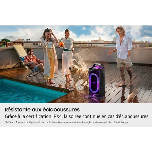 SAMSUNG - Speaker - MX ST40F/XE - 160W - Light Effects - Bluetooth - 16-hour Battery Life - Black