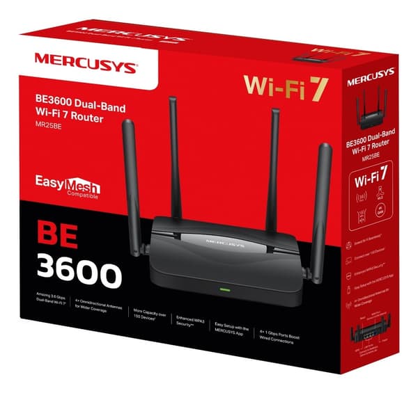 Mercusys MR25BE wireless router - Gigabit Ethernet Dual-band