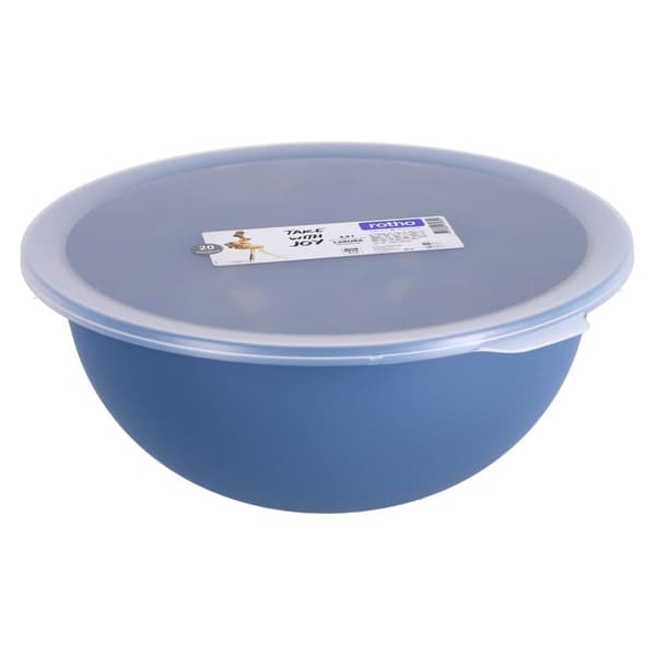 Rotho Bowl with Lid 4.8 L Horizon Blue