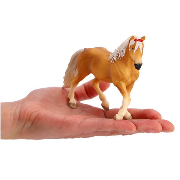 Schleich Haflinger Mare with Red Bow - Suitable for Children 5+