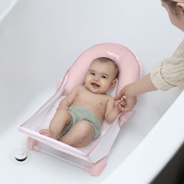 Ingenuity Foldable Baby Bath Seat - Pink - 2 Position