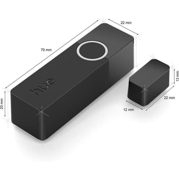Philips Hue Secure Contact Sensor - Door or Window - Easy Installation - Control via Hue App - Black