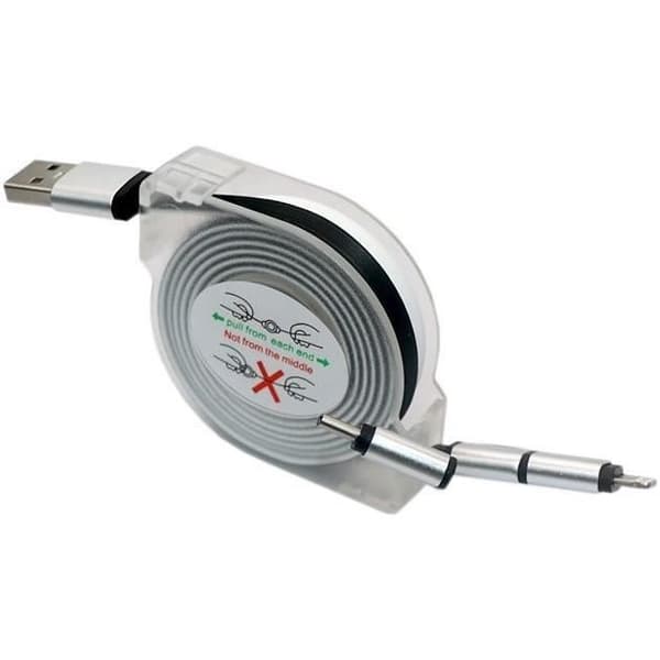 GAO USB Cable Winder - 3-in-1,2 m, Fast Charging