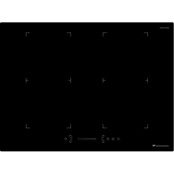 CONTINENTAL EDISON Induction Hob - 4 Burners - 7200W - 70 cm - CETI724Z2FLEX - Black
