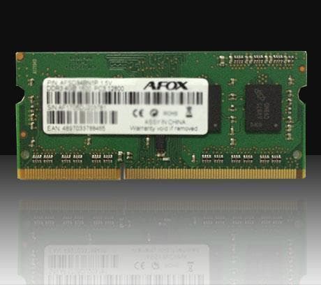 AFOX AFSD38BK1P Memory Module - 8 GB - DDR3 1600 MHz