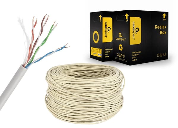 Gembird UPC-5004E-SOL CAT5e UTP LAN Cable (CCA) Solid 305 m Grey