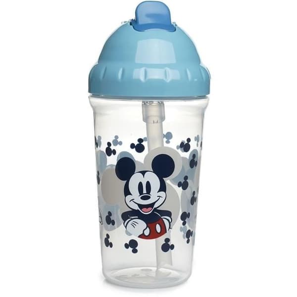 Straw cup - THERMOBABY - 295 ml - Leakproof - Clip - Mickey Mouse Cool