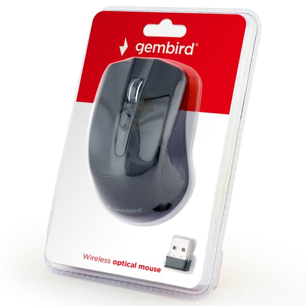 Gembird Wireless Mouse Black 4 Buttons 1600 DPI MUSW-4B-04