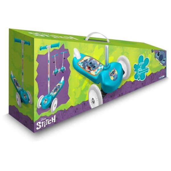 DISNEY - 3-Wheel Scooter - STITCH - Non-Slip Deck - For Ages 3+