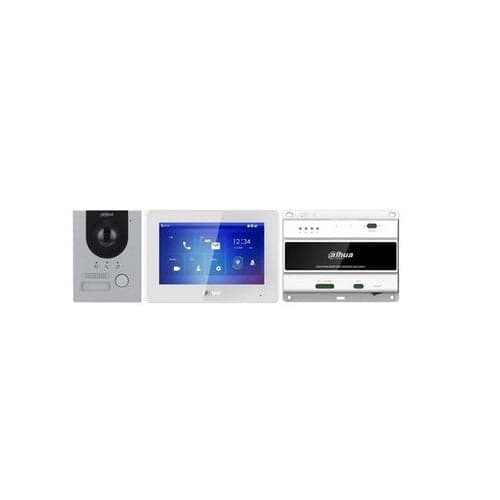 Dahua Video Intercom Set KTD01(F) 7" Touchscreen, PoE, 2-Wire IP Interface