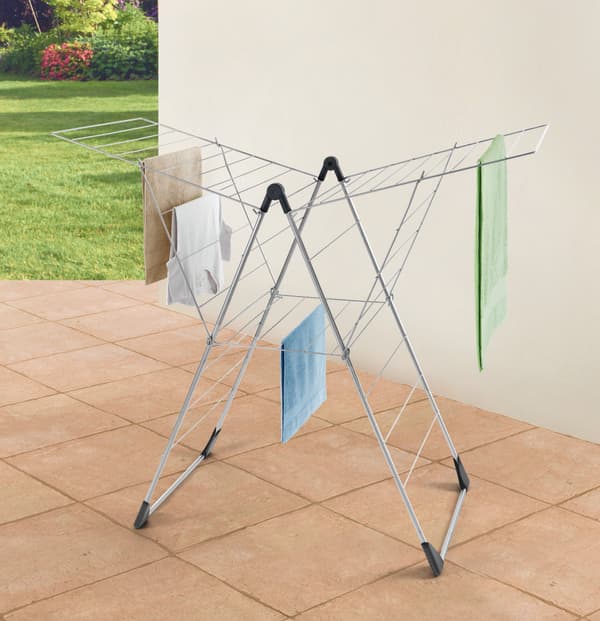 Tomado Vento Drying Rack 25 m Drying Length Silver 133x109x58 cm