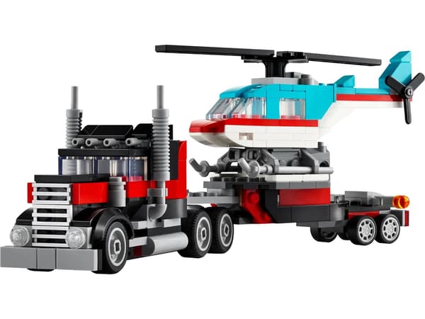 LEGO Creator 3-in-1 Low Loader with Helicopter (31146)