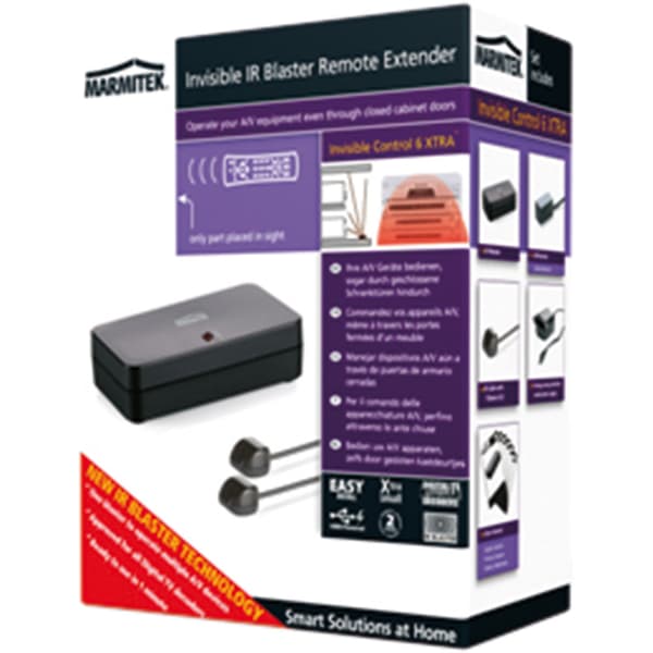 Marmitek Invisible Control 6 Xtra - IR Remote Control for A/V Devices