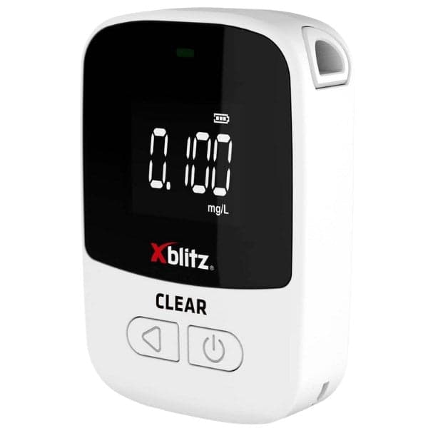XBLITZ CLEAR Electrochemical Breathalyzer with LCD Display