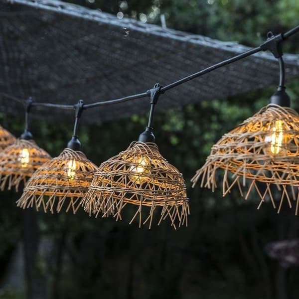 LUMISKY String Lights - Hawaii Light - Connectable - Outdoor - 10 E27 LED Bulbs