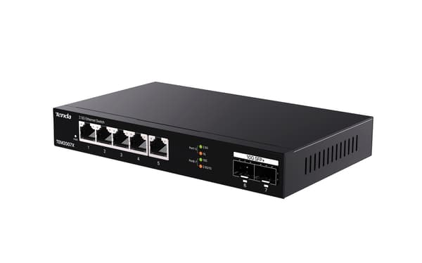 Tenda TEM2007X Network Switch 2.5 G Ethernet (100/1000/2500) Desktop Black