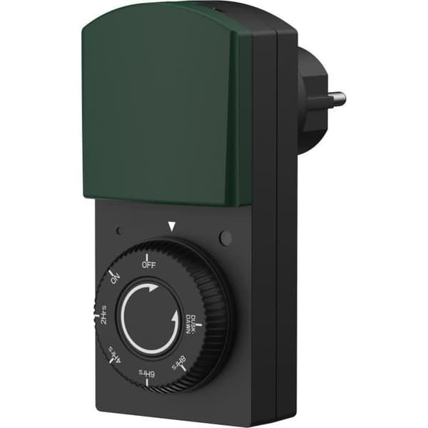 GAO IP44 Outdoor Timer with Twilight Sensor - 1000W - White