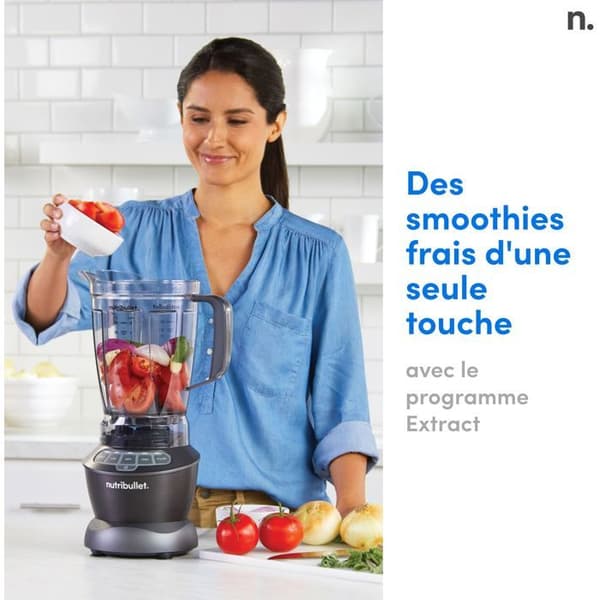 NUTRIBULLET Combo Blender - 1200W - 1.65 L Pitcher - Black - NBF500DG