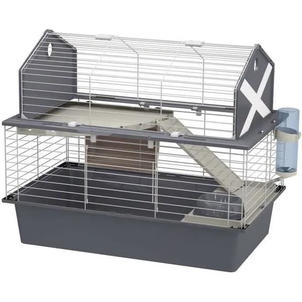 FERPLAST Rabbit Cage with Accessories - 78 x 48 x 65 cm