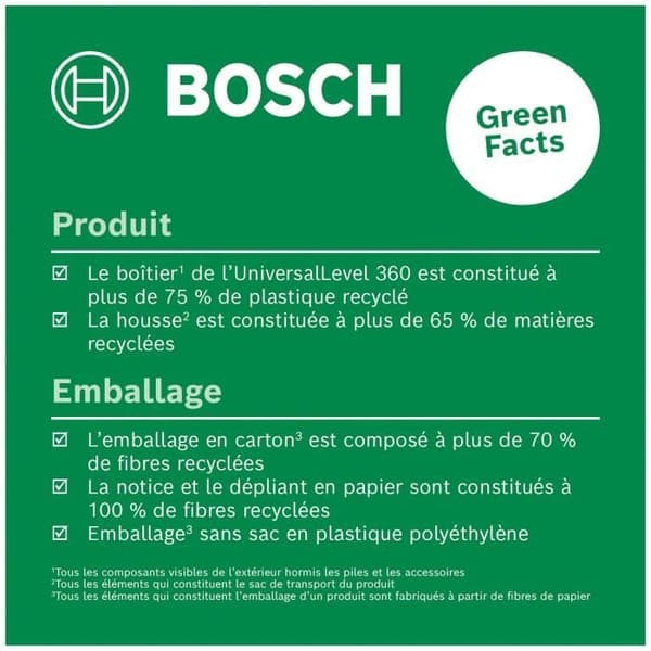 Bosch UniversalLevel 360 Line Laser - 1 mm Accuracy - 8 m Range