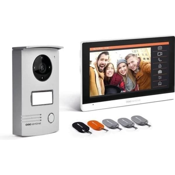 SCS SENTINEL VisioDoor 7+ RFID Wired Video Intercom - 7" Touchscreen - Night Vision