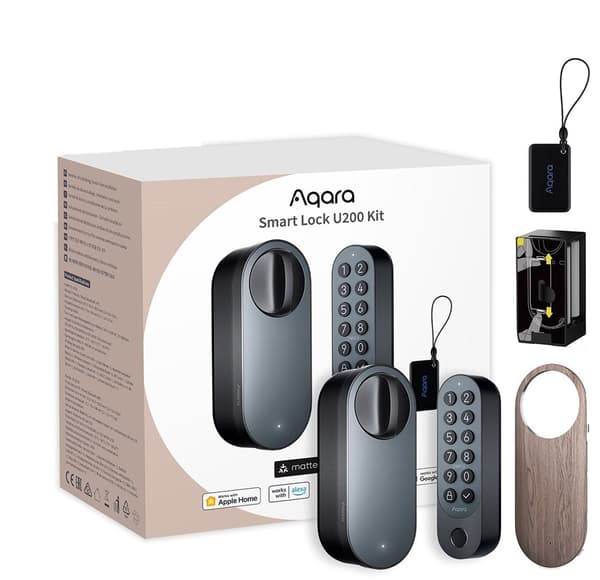 Aqara Smart Lock U200 Kit Black - Smart Door Lock