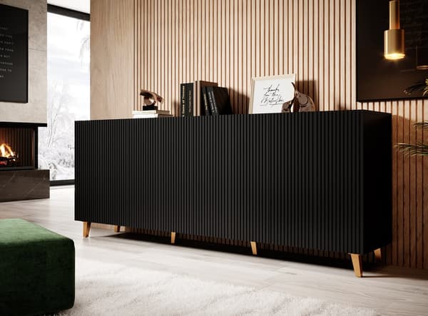 PAFOS Commode 200x42x82 Black Matt