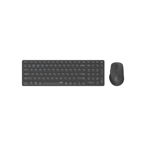Rapoo 9700 M Wireless Multimode Blade Combo Set Dark Gray QWERTY US