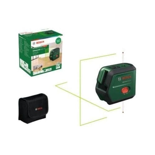 Bosch AdvancedLevel 2 G Laser Level - Green - Rechargeable Li-Ion Battery