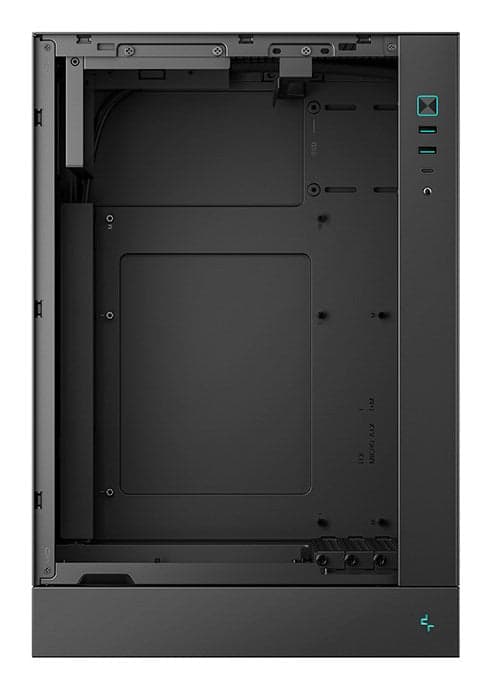 DeepCool CH170 PLUS Tower Black - Compact PC Case with Tempered Glass Panel