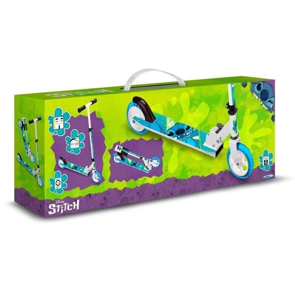 DISNEY Folding Scooter - STITCH - 6 Inch Wheels - Height Adjustable