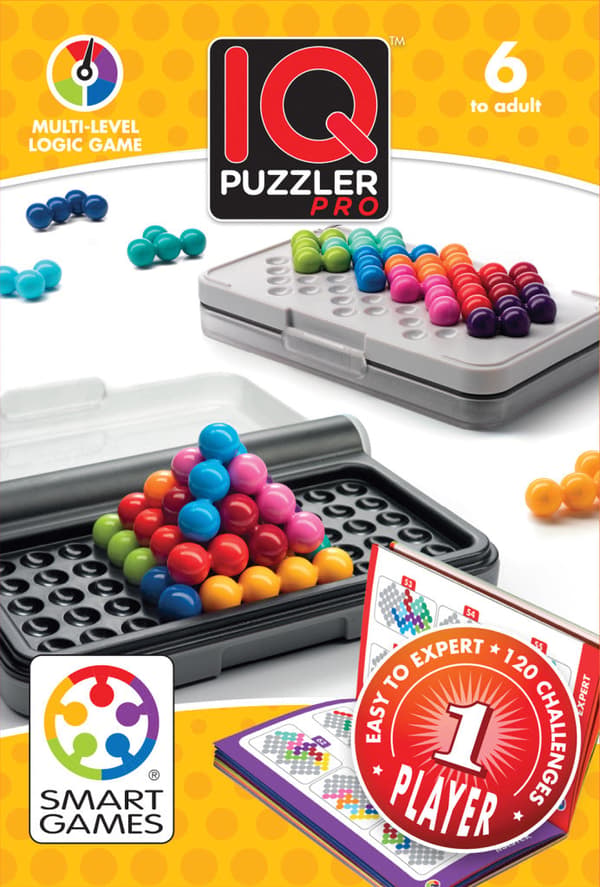 Smart Games IQ Puzzler Pro - 120 Tasks - Portable Game for Ages 6+