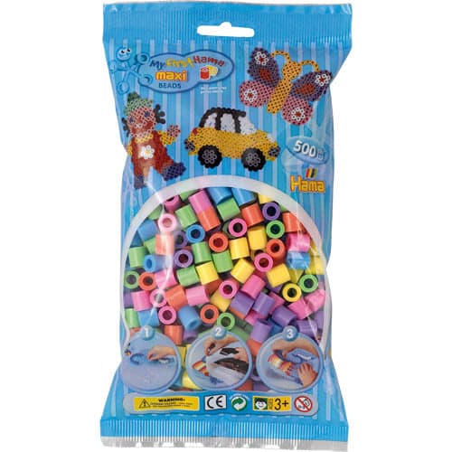Hama Maxi Iron-on Beads Mix Pastel 500 Pieces