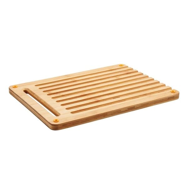 Fiskars Bamboo Cutting Board Set, Rectangular, Stackable, Black, Model 1057550