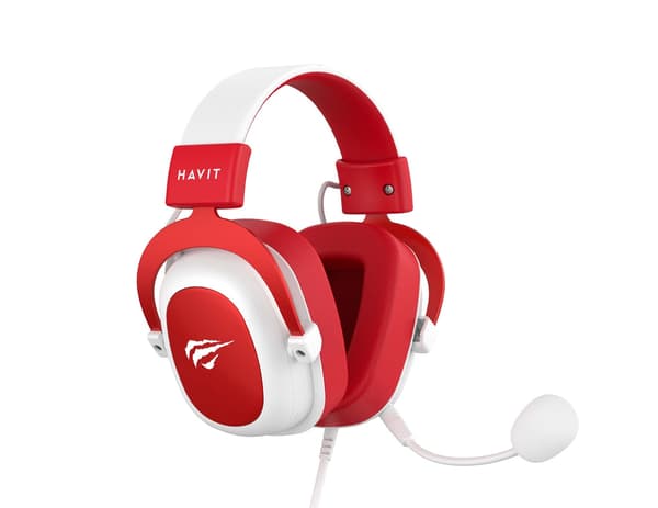 Havit H2002D Gaming Headphones Wired White Red