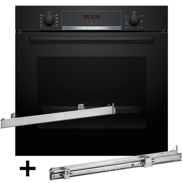 BOSCH Oven HBA514BB3 + HEZ538000 Telescopic Runners