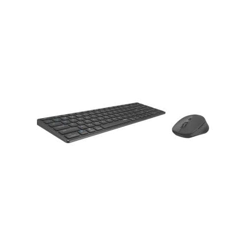 Rapoo 9700 M Wireless Multimode Blade Combo Set Dark Gray QWERTY US