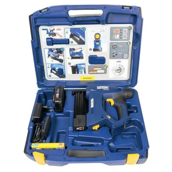 Electric Stapler - RAPID - BTX553 - 18V Battery - Case Included