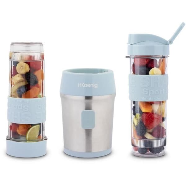 H.KoeNIG Mini Blender - 300W - 570 ml - Pastel Blue - SMOO16
