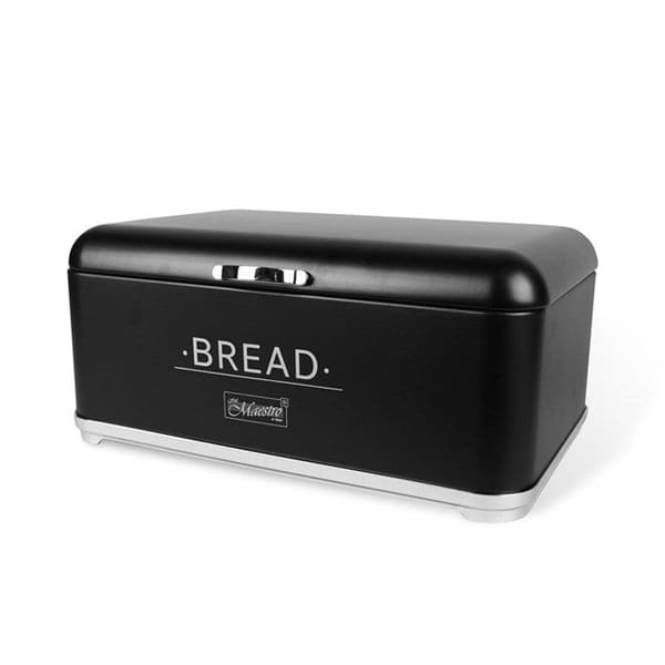 Maestro Bread Box Black MR-1677-AR-BL