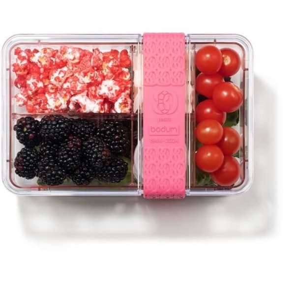 BODUM Compartmented Lunch Box with Cutlery - Bubblegum