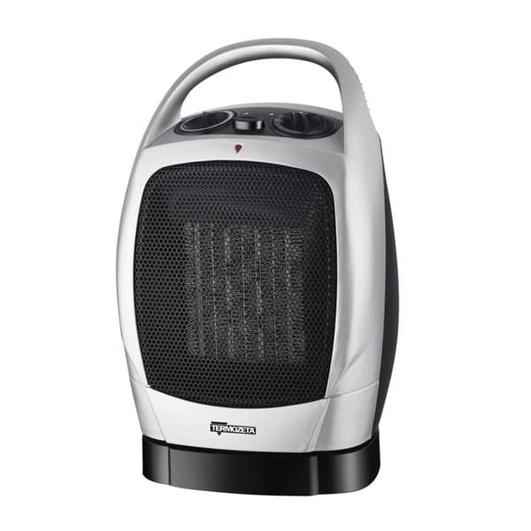 Termozeta Oscillating Ceramic Fan Heater 1500W Silver/Black