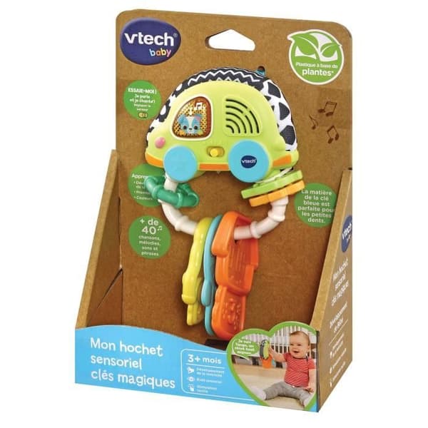 Vtech Baby Magic Keys Sensory Rattle, Bioplastic Material
