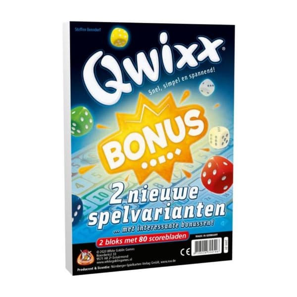 Qwixx Bonus Extra Score Pads for Popular Dice Game