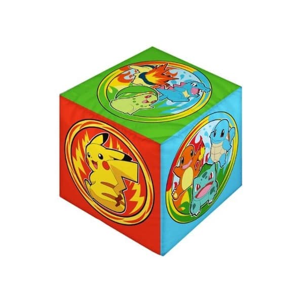 Pokémon Premium Cube Cushion, Microfiber, 25 x 25 x 25 cm