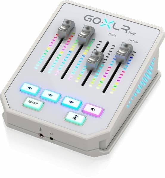 TC Helicon GO XLR Mini-WH Streaming Mixer/Sampler White